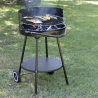 Grill węglowy Pipra okrągły z regulowanym rusztem Ø 48cm i kółkami Sprzedaż