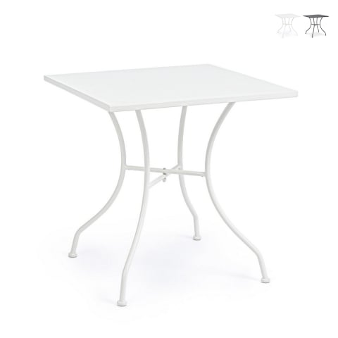 Stół ogrodowy kwadratowy stalowy 70x70x71cm Bizzotto Kelsie Promocja