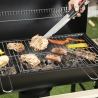 Grill węglowy z pokrywą na kółkach, 2 półki drewniane Matambre Model