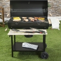 Grill węglowy z pokrywą na kółkach, 2 półki drewniane Matambre Oferta