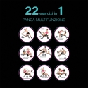 Ławka fitness wielofunkcyjna 22w1 składana Power Fit do ćwiczeń brzucha Wybór