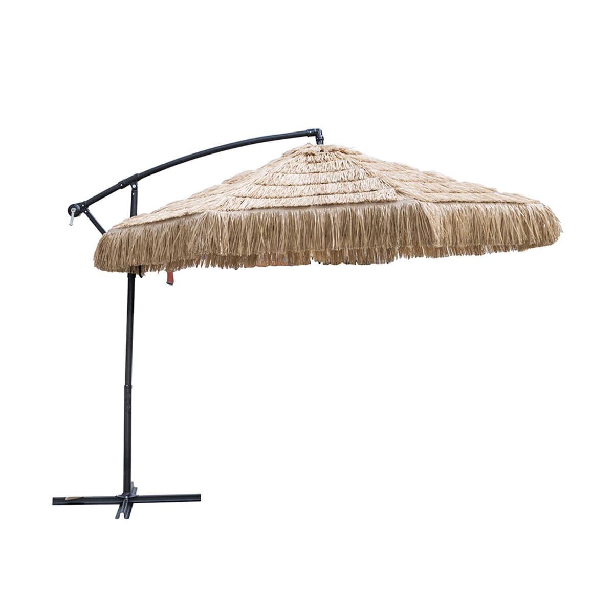 Parasol ogrodowy 3m na bocznym ramieniu, efekt ratanowy Kiso Plus Promocja Parasol ogrodowy 3m na bocznym ramieniu, efekt ratanowy Kiso Plus Promocja