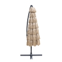 Parasol ogrodowy 3m na bocznym ramieniu, efekt ratanowy Kiso Plus Oferta