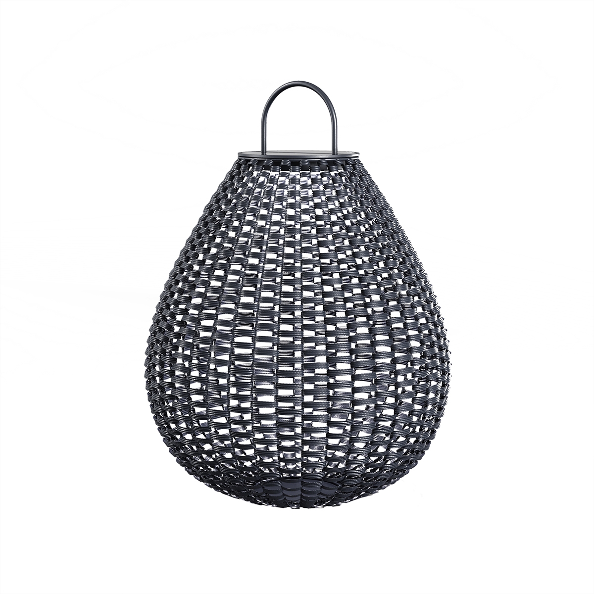 Nowoczesna lampa solarna ogrodowa w formie latarni, czarny rattan Maytoni Plet Promocja Nowoczesna lampa solarna ogrodowa w formie latarni, czarny rattan Maytoni Plet Promocja