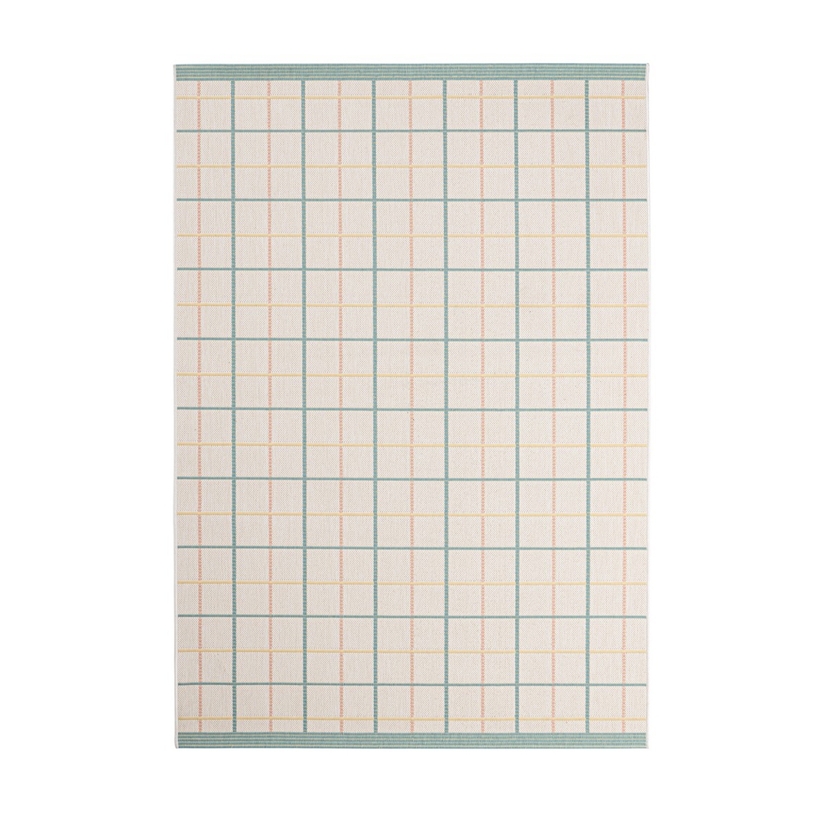 Dywan wewnętrzny/zewnętrzny zielony niebieski żółty 200x290cm Bizzotto Nour Promocja Dywan wewnętrzny/zewnętrzny zielony niebieski żółty 200x290cm Bizzotto Nour Promocja