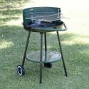 Grill węglowy na kółkach z regulowanym rusztem okrągłym Ø 48 cm Kivra Sprzedaż