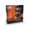 Grill węglowy na kółkach z regulowanym rusztem okrągłym Ø 48 cm Kivra Model