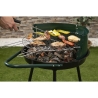 Grill węglowy na kółkach z regulowanym rusztem okrągłym Ø 48 cm Kivra Oferta