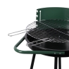 Grill węglowy na kółkach z regulowanym rusztem okrągłym Ø 48 cm Kivra Rabaty