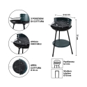 Grill węglowy okrągły z regulowaną wysokością rusztu Ø 42 cm Zafro Cechy