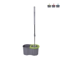 Obrotowy mop do podłóg z okrągłym frędzlem, wiadro 16l Super Mop Zakup