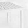 Stół ogrodowy prostokątny 150x80 z aluminium Bizzotto Hilde Środki