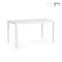 Nowoczesny stół ogrodowy prostokątny 130x68 cm z aluminium Bizzotto Hilde Promocja