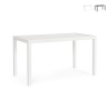 Nowoczesny stół ogrodowy prostokątny 130x68 cm z aluminium Bizzotto Hilde Promocja
