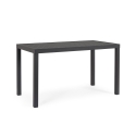 Nowoczesny stół ogrodowy prostokątny 130x68 cm z aluminium Bizzotto Hilde Cechy