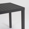 Nowoczesny stół ogrodowy prostokątny 130x68 cm z aluminium Bizzotto Hilde Cena