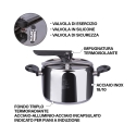 Szybkowar 5L ze stali nierdzewnej na indukcję Nabo Model