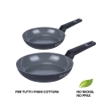 Zestaw 2 patelni z aluminium z powłoką ceramiczną nieprzywierającą Berlino Oferta
