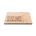 Deska do krojenia z drewna 39x28cm Si scrive pane, si legge scarpetta Oferta