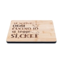 Deska do krojenia drewno 27x20 cm Si scrive oggi cucino io, si legge Sì Chef Oferta