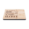 Deska do krojenia drewno 27x20 cm Si scrive oggi cucino io, si legge Sì Chef Oferta
