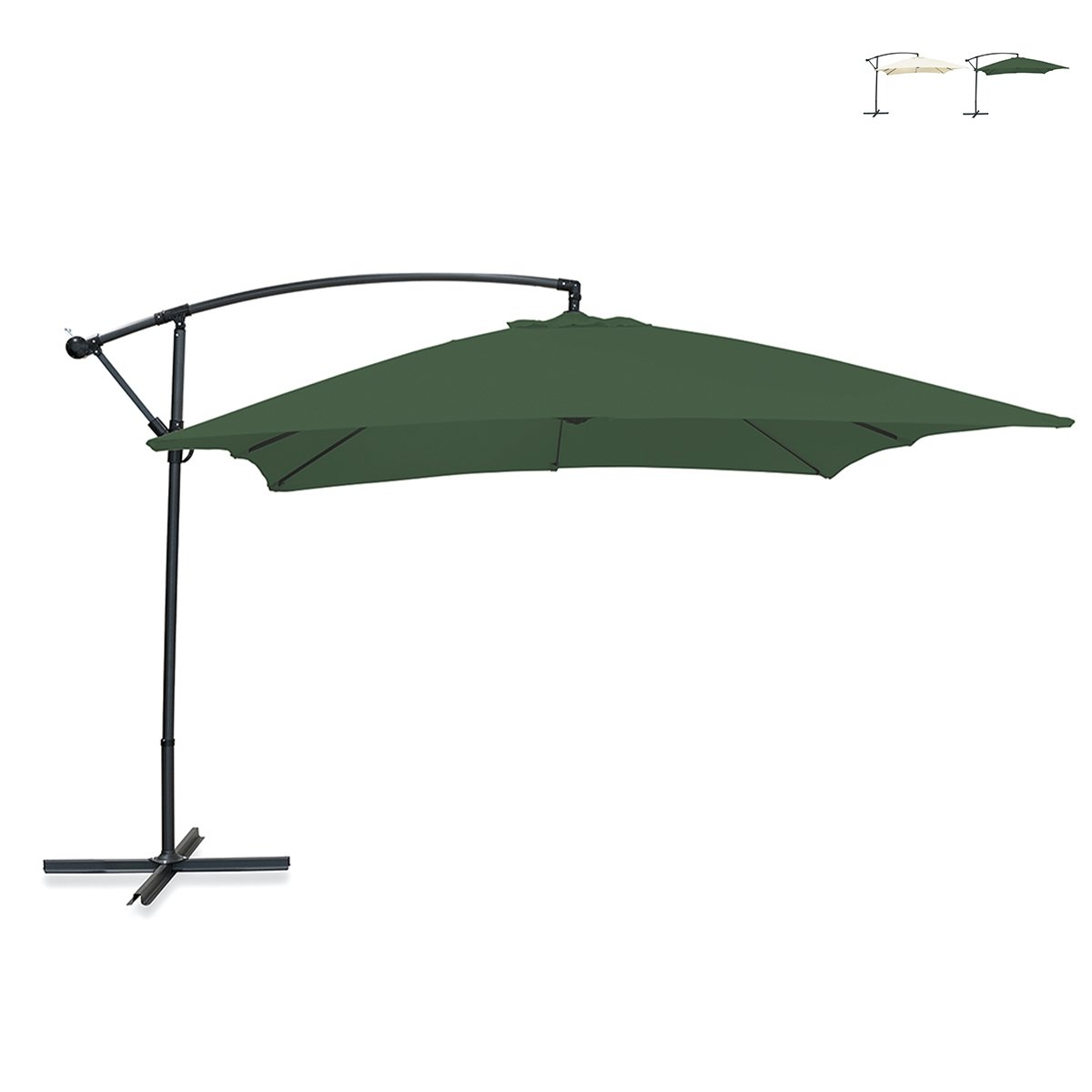 Parasol ogrodowy 3x3m z bocznym ramieniem Kios Oferta Parasol ogrodowy 3x3m z bocznym ramieniem Kios Oferta