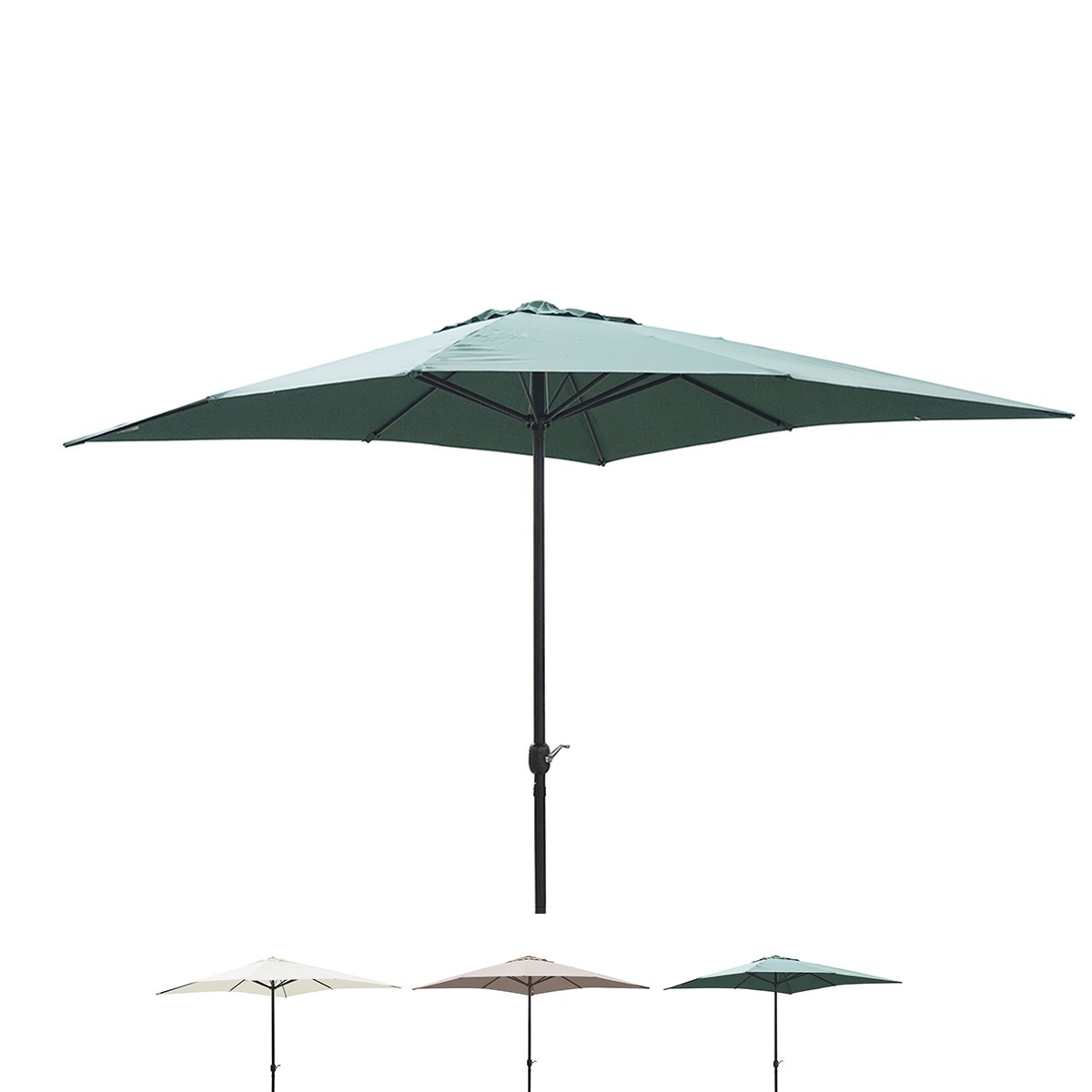 Parasol ogrodowy z centralnym masztem 3x3 stalowy Cuba Cena Parasol ogrodowy z centralnym masztem 3x3 stalowy Cuba Cena