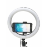 Lampa pierścieniowa LED do selfie z uchwytem na smartfon Fira Środki
