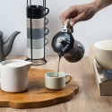 Kawiarka na 2 filiżanki z aluminium z uchwytem w efekcie drewna Buon Caffè Sprzedaż