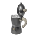 Kawiarka na 2 filiżanki z aluminium z uchwytem w efekcie drewna Buon Caffè Oferta