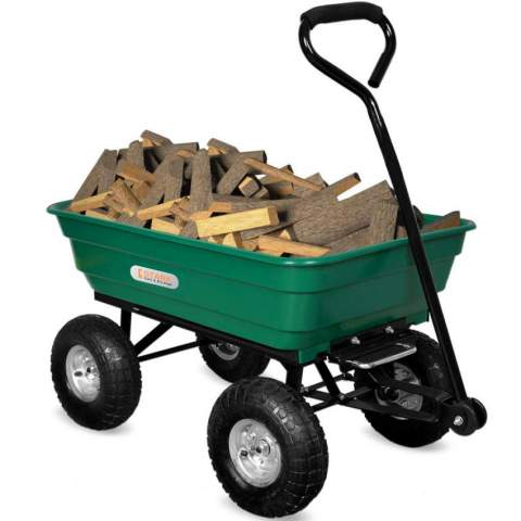 Wózek ogrodowy przechylany do drewna lub trawy 380Kg Parcheron Promocja
