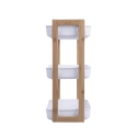 Regał mobilny 3 półki z drewna i plastiku 35x20,5x45cm Senia Oferta