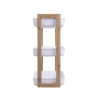 Regał mobilny 3 półki z drewna i plastiku 35x20,5x45cm Senia Oferta