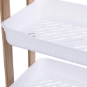 Regał mobilny 3 półki z drewna i plastiku 35x20,5x45cm Senia Sprzedaż