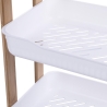 Regał mobilny 3 półki z drewna i plastiku 35x20,5x45cm Senia Sprzedaż