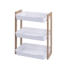 Regał mobilny 3 półki z drewna i plastiku 35x20,5x45cm Senia Promocja