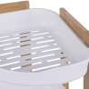 Półka narożna do prysznica Aliva, drewno i plastik, 2 półki, 23x23x27 cm Oferta