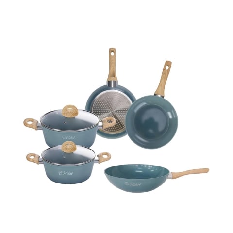Zestaw garnków 7-częściowy do indukcji z powłoką ceramiczną nieprzywierającą Boracay Promocja