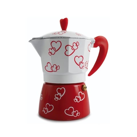 Aluminiowa kawiarka moka na 3 filiżanki espresso Cuore Promocja