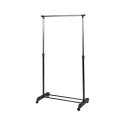 Wieszak metalowy na kółkach z półką na buty, 2 drążki 88x42,5 cm Zulea Promocja