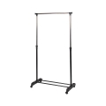 Wieszak metalowy na kółkach z półką na buty, 2 drążki 88x42,5 cm Zulea Promocja
