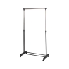 Wieszak metalowy na kółkach z półką na buty, 2 drążki 88x42,5 cm Zulea Promocja
