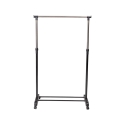 Wieszak metalowy na kółkach z półką na buty, 2 drążki 88x42,5 cm Zulea Sprzedaż