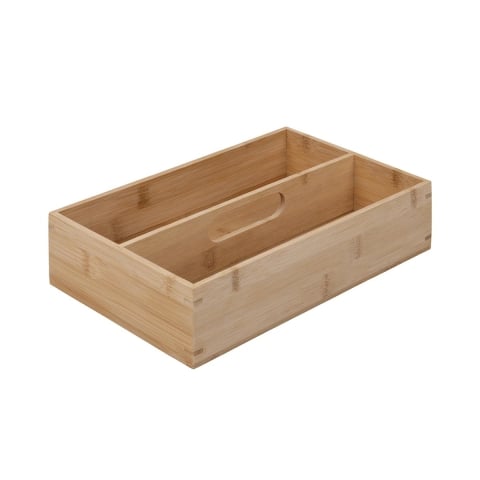 Organizer na sztućce do szuflady z drewna bambusowego 28x18x7cm Samia Promocja