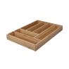 Organizer na sztućce do szuflady 6 przegródek drewno 43,2x30,5x5cm Viora Promocja