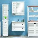 Szafka łazienkowa z lustrem z lakierowanego MDF 60x15x68 cm Bakira Sprzedaż