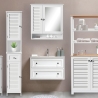 Szafka łazienkowa z lustrem z lakierowanego MDF 60x15x68 cm Bakira Sprzedaż