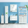 Szafka łazienkowa z lustrem z lakierowanego MDF 60x15x68 cm Bakira Katalog