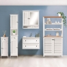 Szafka łazienkowa z lustrem z lakierowanego MDF 60x15x68 cm Bakira Stan Magazynowy