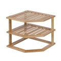 Półka narożna kuchenna 3-poziomowa z drewna 25x25x23cm Tolvak Promocja